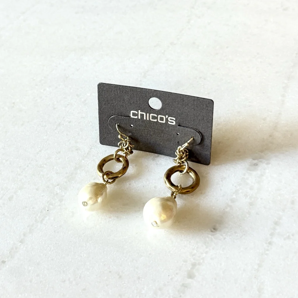 Chico's Earring Bundle Lot of 3 NWT Dangle Statement - Picture 5 of 10